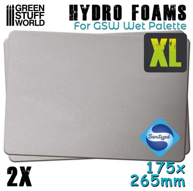Green Stuff World HYDRO FOAM sheet XL - 175x265mm - Pack (2pcs) - Hobbytech Toys