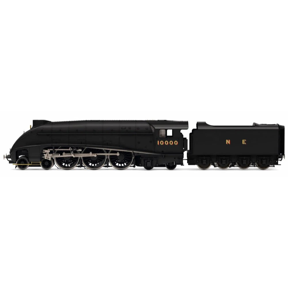 Hornby R30124 OO Scale LNER W1 Class Hush Hush Streamlined 4-6-4 10000 - Era 3