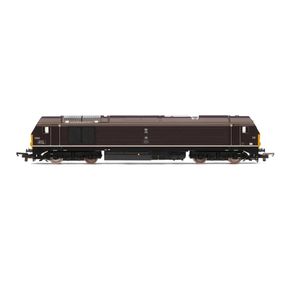 Hornby R30323 OO Scale Railroad Plus DB Class 67 Bo-Bo 67005 Queens Messenger - Era 10 - Hobbytech Toys