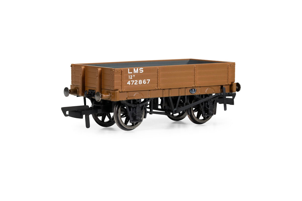 Hornby R60188 OO Scale 3 Plank Wagon LMS - Era 3 - Hobbytech Toys