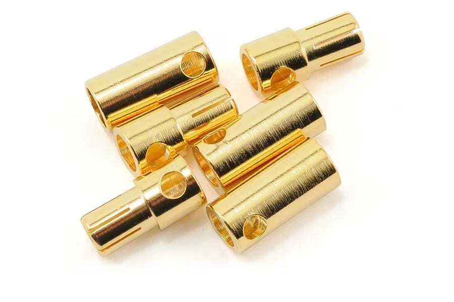 Hobbytech 8.0mm Gold Bullet Connectors - 3 Pairs