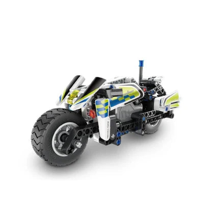IM Master Pull Back Police Motorbike Block Kit - 193pc Set
