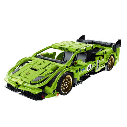 IM Master Pull Back Green Supercar Block Kit - 457pc Set