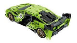 IM Master Pull Back Green Supercar Block Kit - 457pc Set