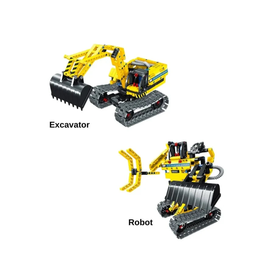 IM Master Excavator / Robot 2 IN 1 Block Kit - 342pc Set