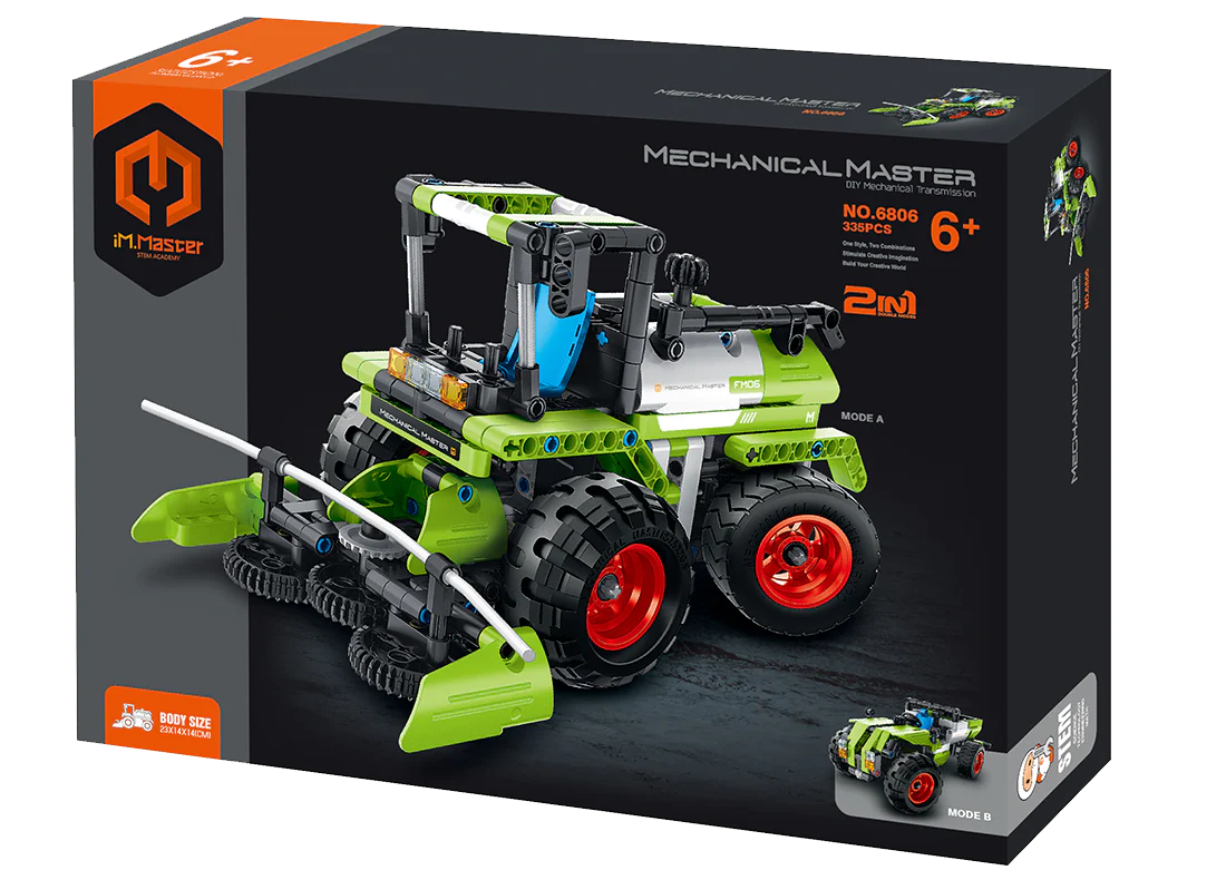 IM Master Farm Series Harvester / Tractor 2 IN 1 Block Kit - 336pc Set