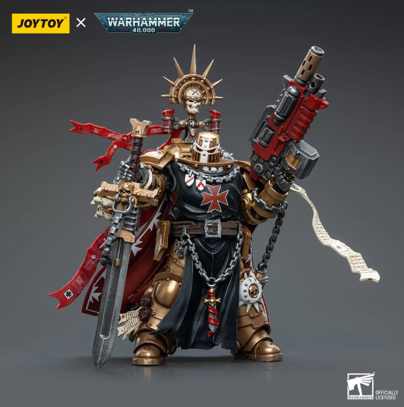Joy Toys Warhammer Collectibles: 1/18 Scale Black Templars High Marshal Helbrecht - Hobbytech Toys