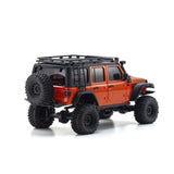 Kyosho Mini-Z 4x4 Series Readyset Jeep Wrangler Unlimited Rubicon with Accessory parts Punkn Metallic [32528MO] - Hobbytech Toys