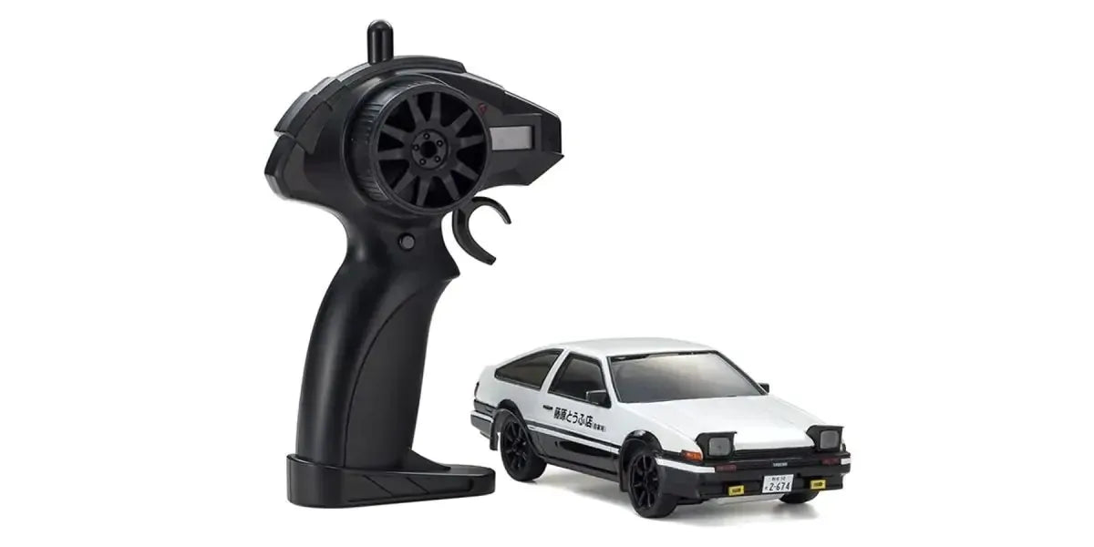 Kyosho First Mini-Z Initial D Toyota Sprinter Trueno AE86 RC Car - White/Black [66601A]