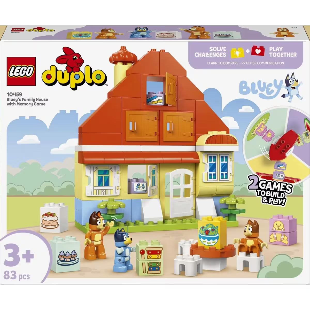 LEGO DUPLO Bluey's Family House with Memory Game [10459]