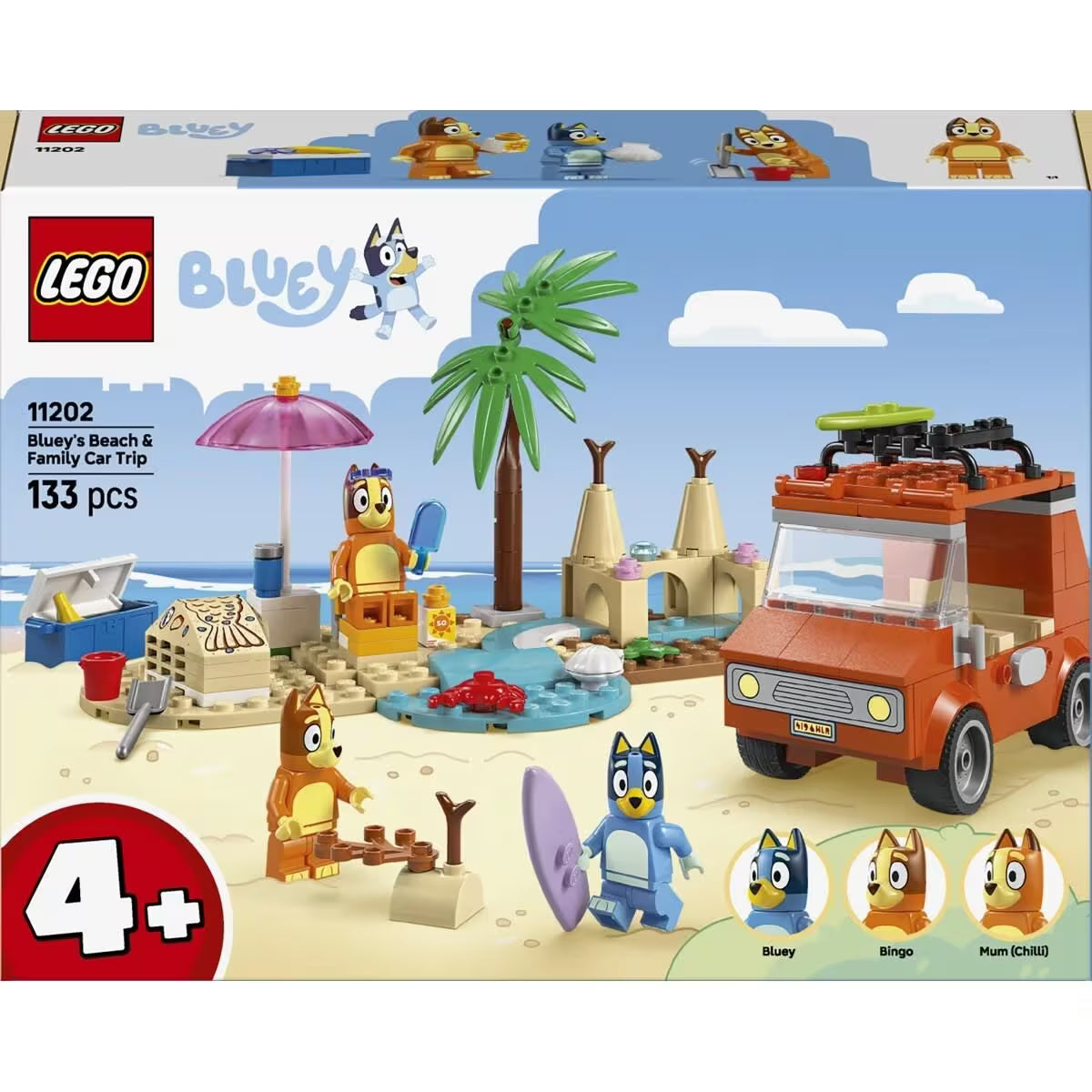 LEGO BLUEY Bluey's Beach & Family Car Trip [11202]