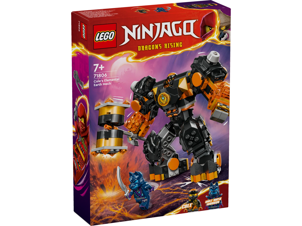 LEGO 71806 Ninjago - Coles Elemental Earth Mech - Hobbytech Toys