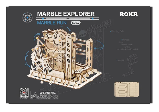 ROKR LG503 Marble Explorer Swingback Wall Marble Run Kit - Hobbytech Toys
