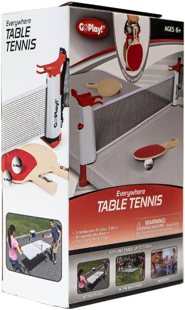 GO PLAY! Everywhere Table Tennis Set - Hobbytech Toys