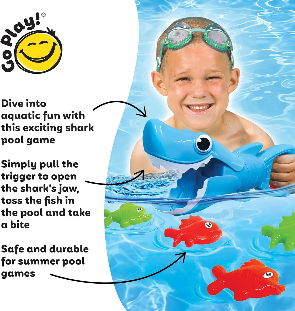 GO PLAY! Shark Chomp Pool Game - Hobbytech Toys