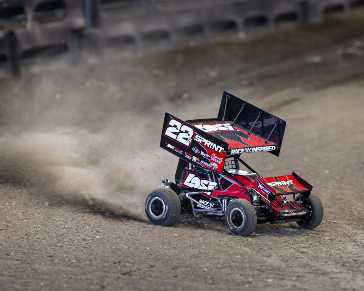 Losi 22S Sprint Car 1/10 2WD RTR Combo with Battery and Charger - Red