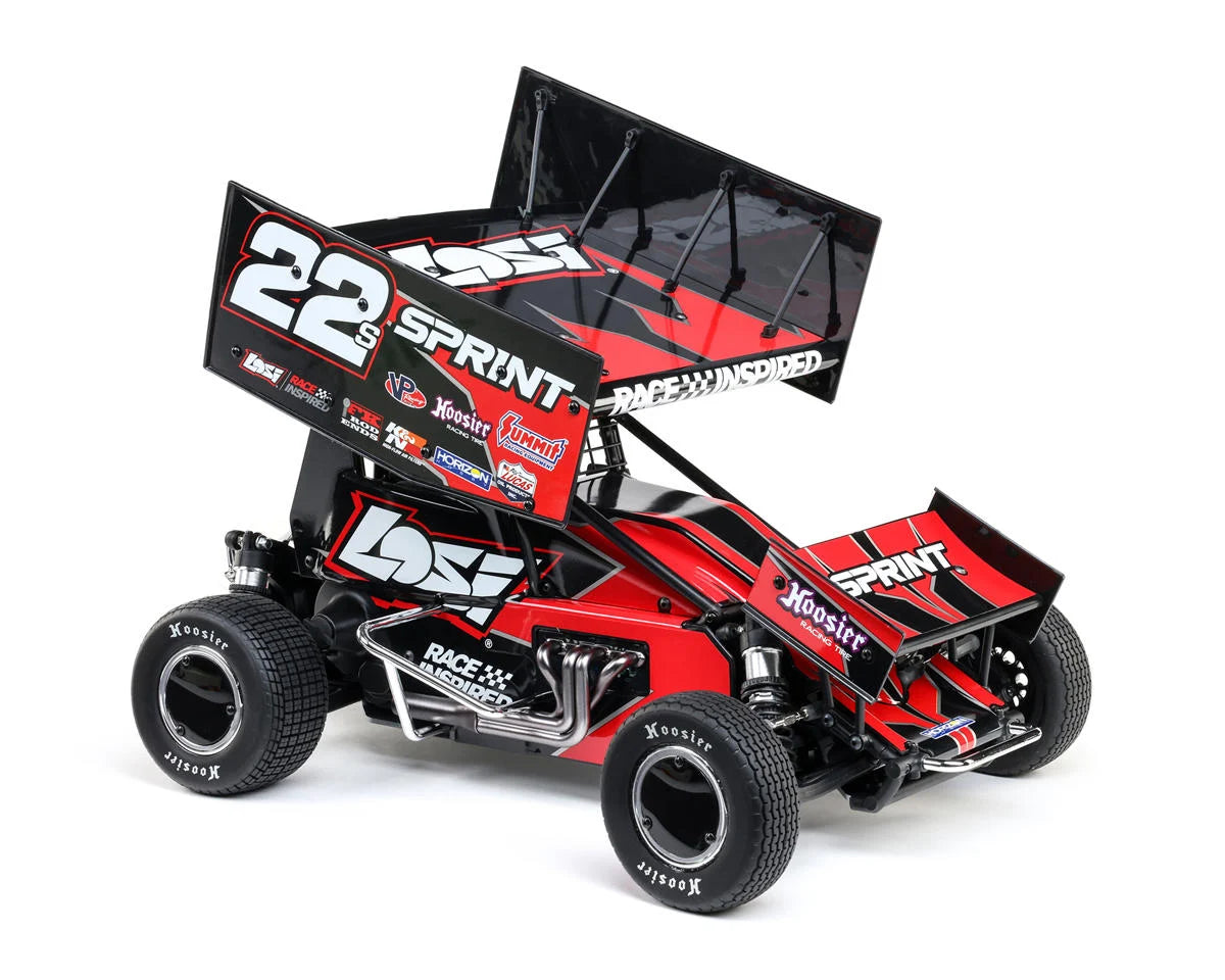 Losi 22S Sprint Car 1/10 2WD RTR Combo with Battery and Charger - Red