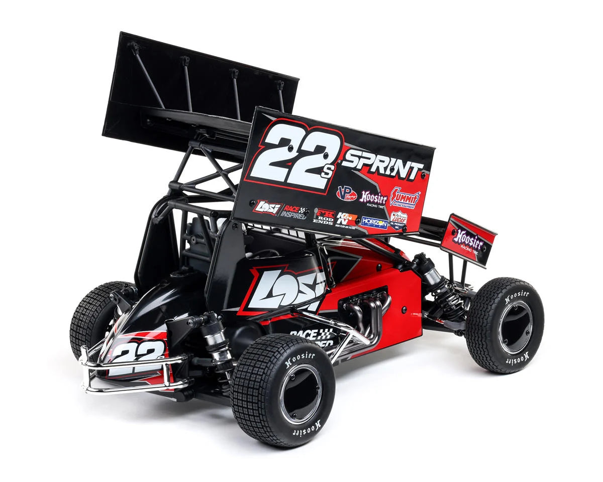 Losi 22S Sprint Car 1/10 2WD RTR Combo with Battery and Charger - Red
