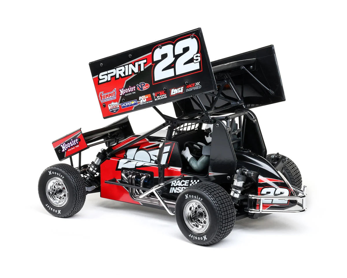 Losi 22S Sprint Car 1/10 2WD RTR Combo with Battery and Charger - Red