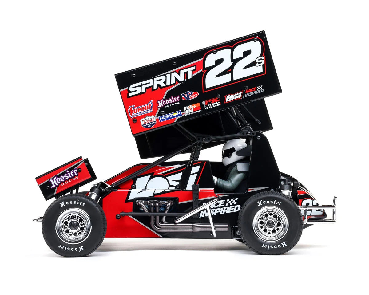 Losi 22S Sprint Car 1/10 2WD RTR Combo with Battery and Charger - Red