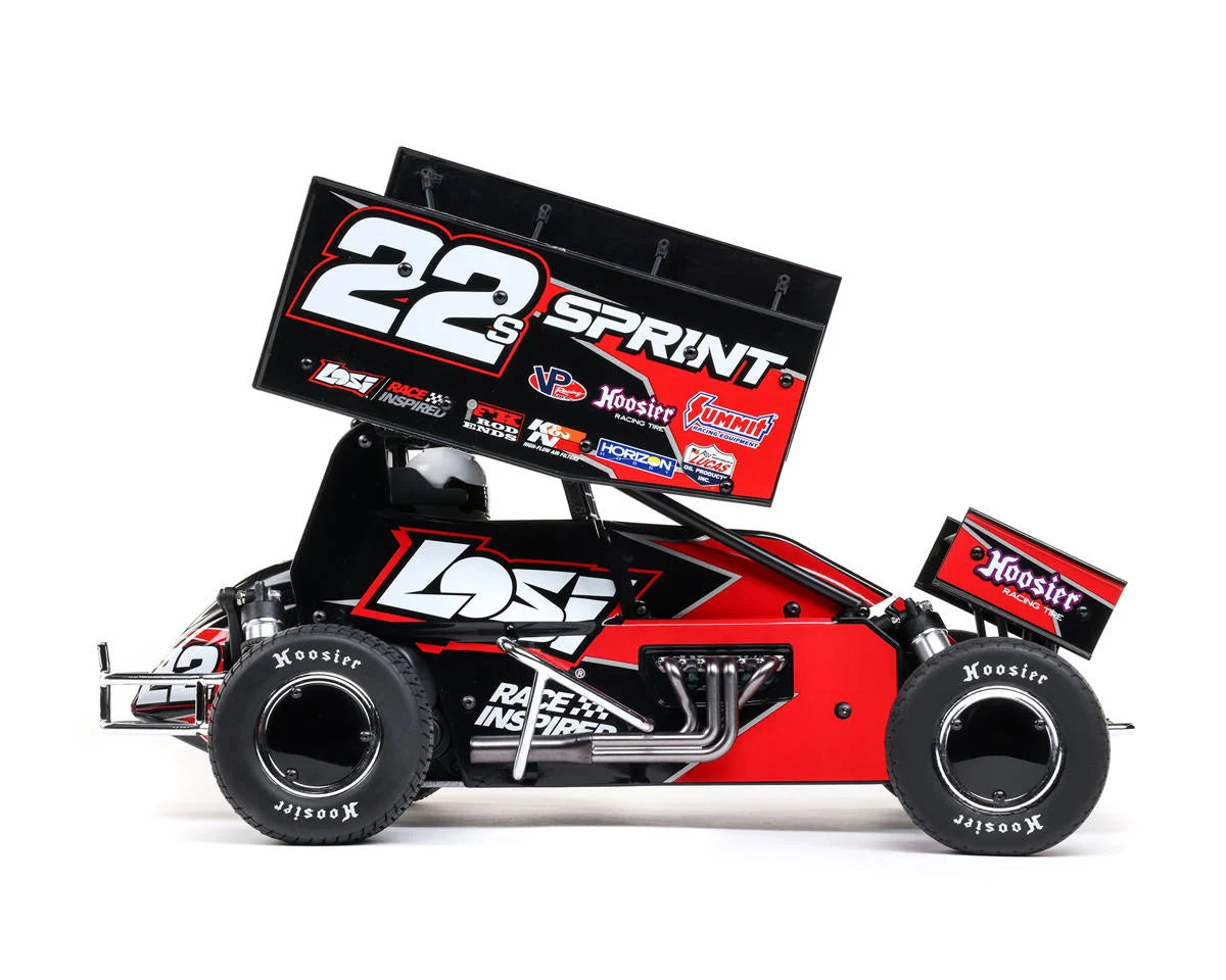 Losi 22S Sprint Car 1/10 2WD RTR Combo with Battery and Charger - Red