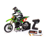 Losi Promoto-MX 1/4 scale RC motorcycle with Pro Circuit color scheme, ready-to-run with battery and charger.