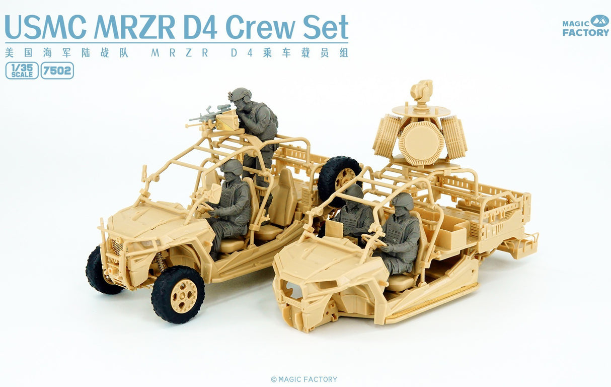 Magic Factory 7502 1/35 USMC MRZR D4 Crew Set - Hobbytech Toys