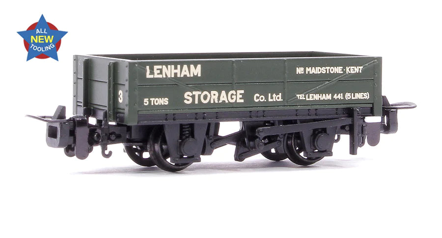 Bachmann 393-153 OO-9 RNAD Rebuilt Open Wagon Lenham Storage Green - Hobbytech Toys