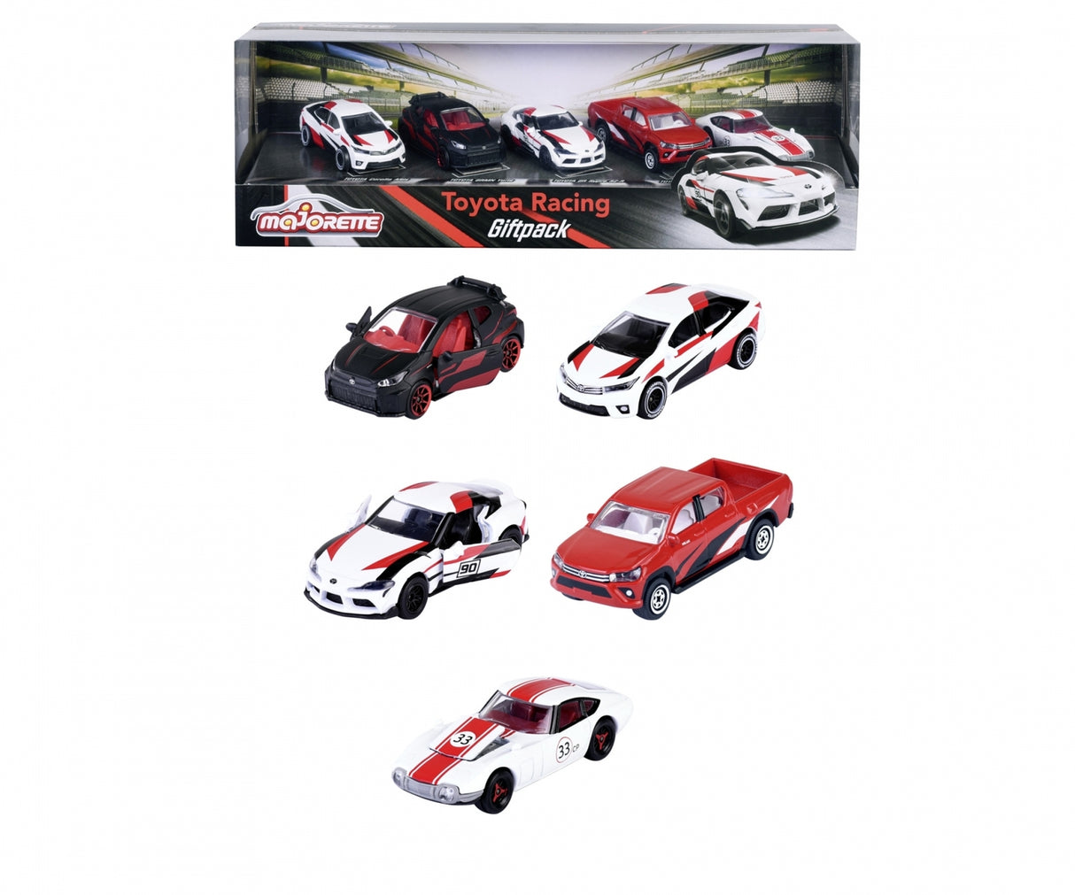 Majorette Toyota Racing 5pc Gift Pack - Hobbytech Toys