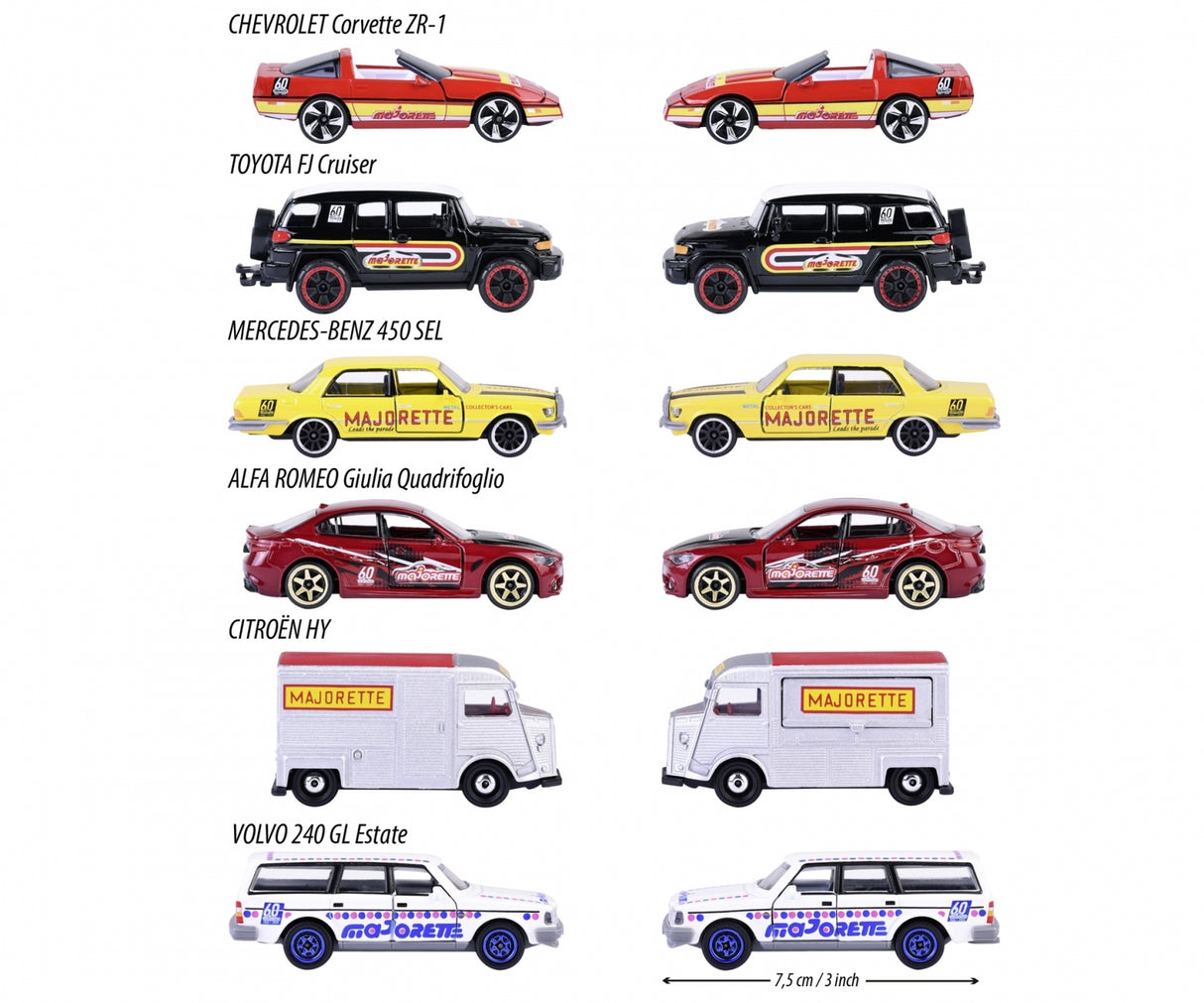 Majorette 60th Anniversary Premium Cars - Assorted (1) - Hobbytech Toys