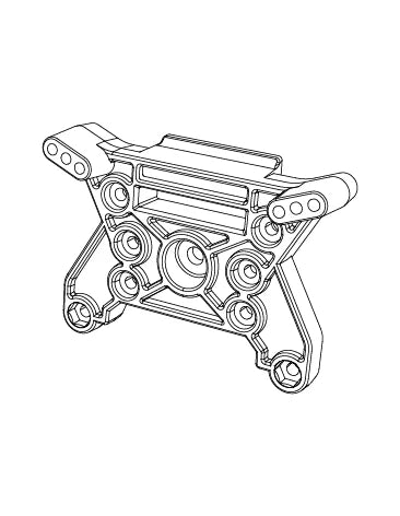MJX Hyper Go 1/10 V2 Front Shock Tower [10270B]