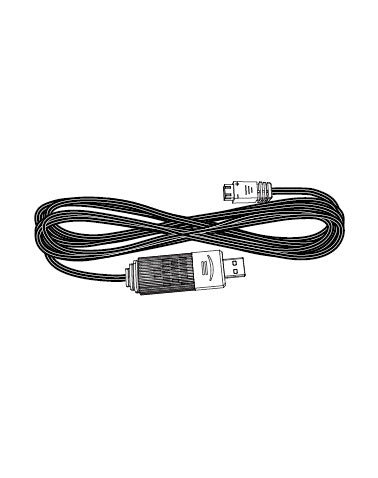 Sleek black USB charging cable for MJX P2050 2S RC car, featuring flexible wire design and durable construction for reliable power connection.