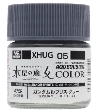 Mr Hobby XHUG05 Aqueous Gundam Color Witch from Mercury Lfrith Grey Acylic Paint 12ml - Hobbytech Toys