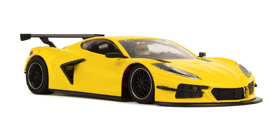 NSR 0395AW 1/32 Chevrolet Corvette C8R Test Car Yellow Slot Car