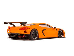 NSR 0397AW 1/32 Chevrolet Corvette C8R Test Car Orange Slot Car