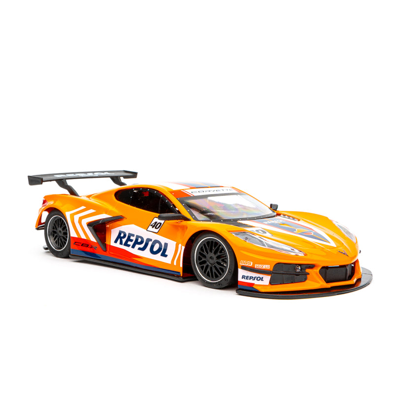 NSR 1/32 Corvette C8.R #40 Repsol Livery Orange Slot Car [0440AW]