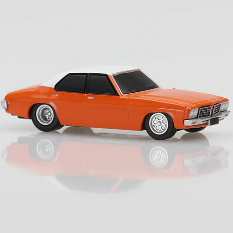 OZ Wheels 1/64 Holden HQ Statesman Front Custom - Orange Diecast Model Car - Hobbytech Toys
