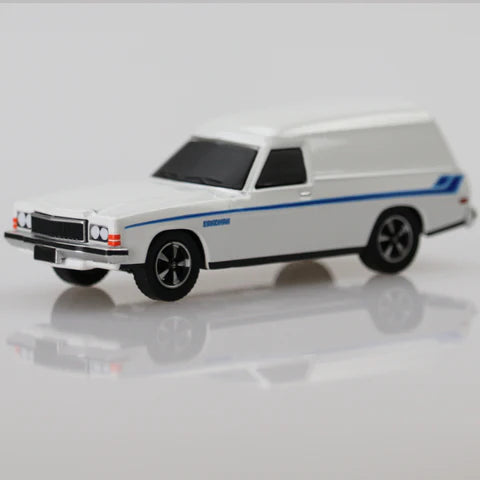 OZ Wheels 1/64 Holden HX Sandman Panel Van - White Diecast Model Car - Hobbytech Toys