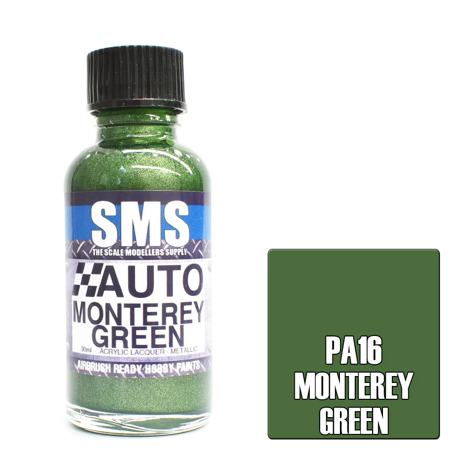 SMS PA16 Auto Colour MONTEREY GREEN 30ml - Hobbytech Toys