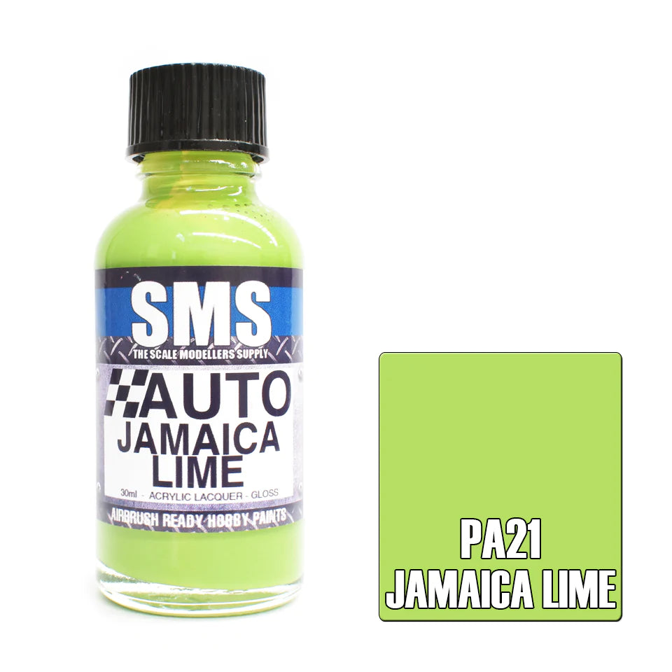 SMS PA21 Auto Colour JAMAICA LIME 30ml - Hobbytech Toys