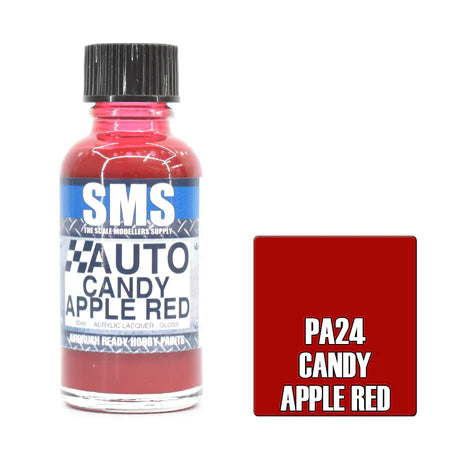 SMS PA24 Auto Colour CANDY APPLE RED 30ml - Hobbytech Toys