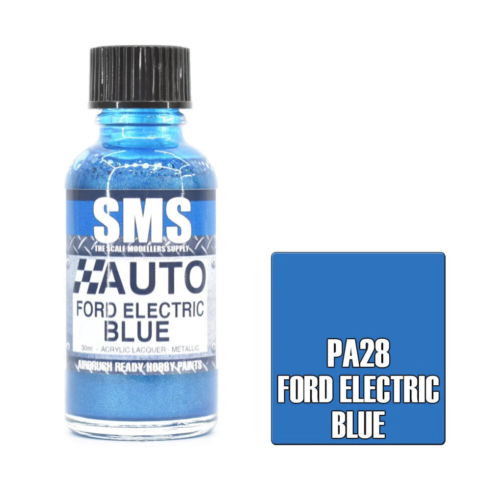 SMS PA28 Auto Colour FORD ELECTRIC BLUE 30ml - Hobbytech Toys