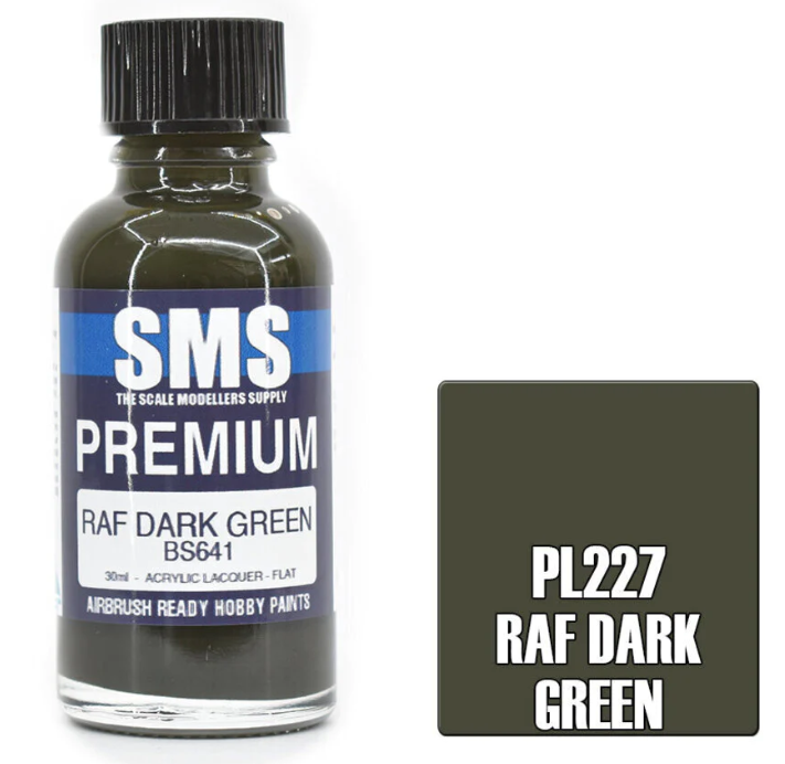 SMS PL227 Premium RAF DARK GREEN 30ml - Hobbytech Toys