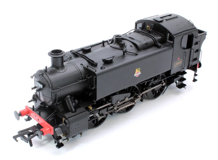 Rapido UK 904002 OO Scale BR 15xx Pannier Tank - No.1500 Unlined Black Early Crest - DCC Ready - Hobbytech Toys