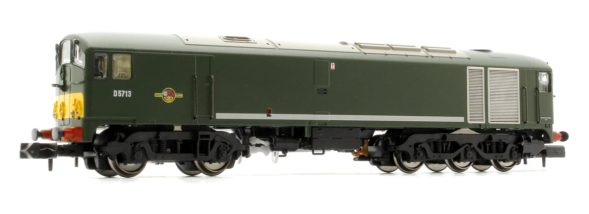 Rapido UK N Class 28 D5713 BR Green With Small Yellow Panel (Large Radius Corners) - Hobbytech Toys