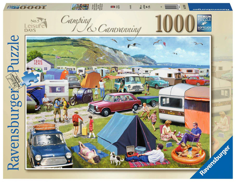 Ravensburger Leisure Days 5 Camping Caravanning 1000pc Jigsaw Puzzle [00122-5]