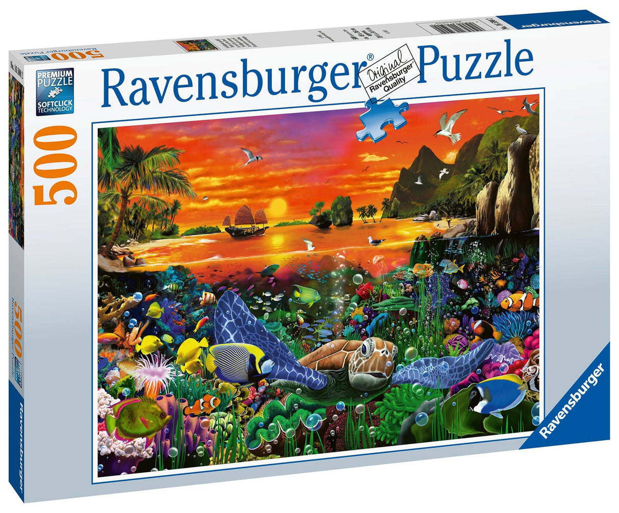 Ravensburger Turtle in the Reef 500pc Jigsaw Puzzle [00225-3]