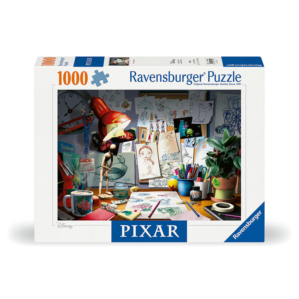 Ravensburger Disney Pixar The Artists Desk 1000pc Jigsaw Puzzle [00302-1]