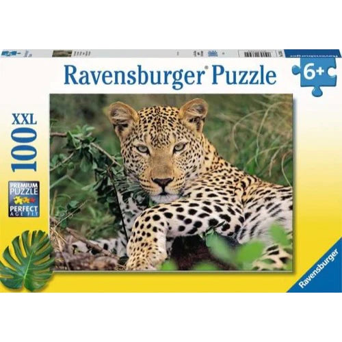 Ravensburger Lounging Leopard 100pc Puzzle - Hobbytech Toys