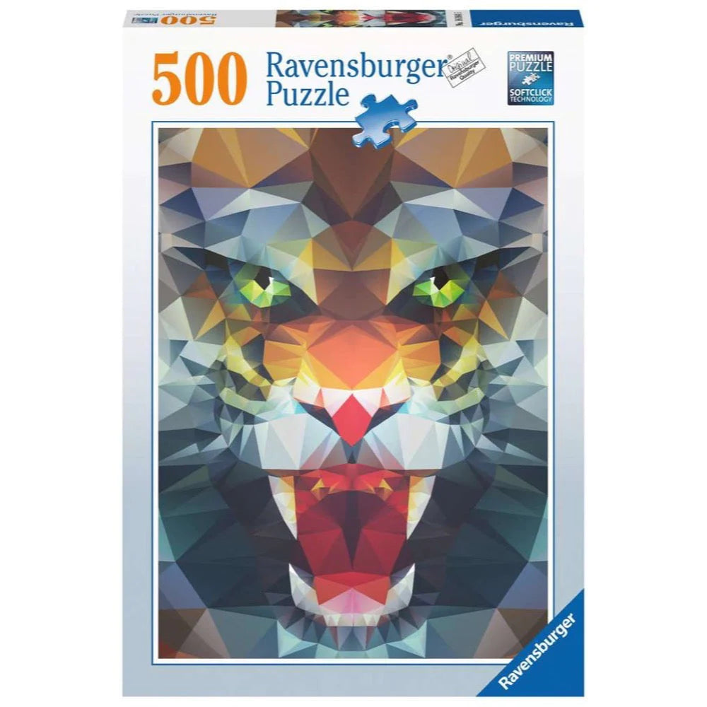 Ravensburger Polygon Lion 500pc Puzzle - Hobbytech Toys